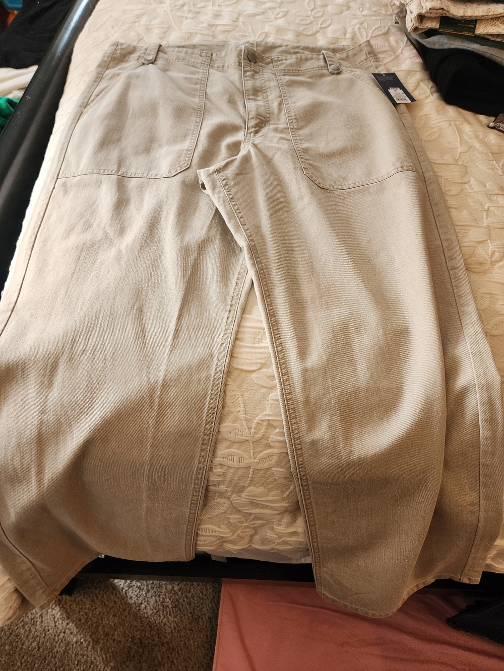 Target Women's Straight-Leg Chino Pants in Light Khaki